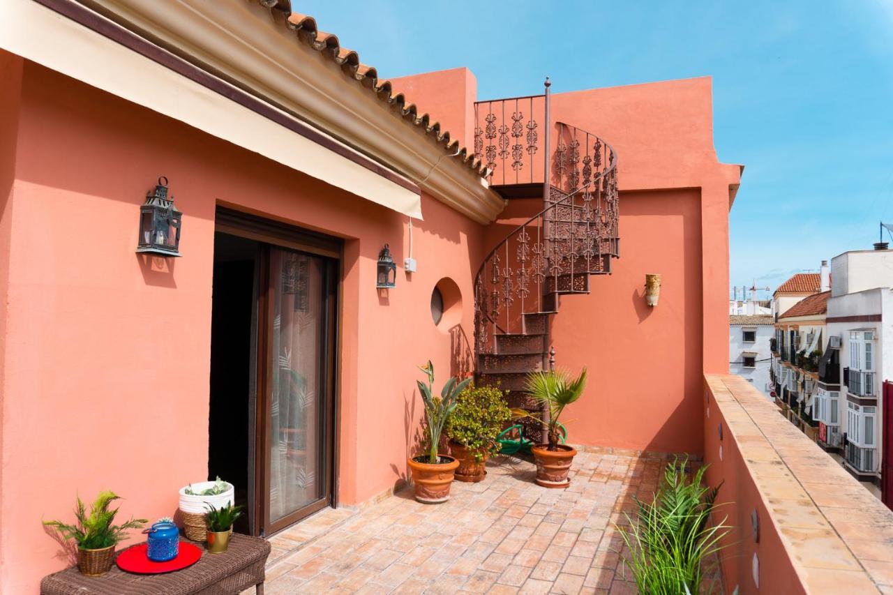 Atico Imperial Garaje Gratis Centrico Terraza Aire Acond Solarium 2 Banos Wifi A 1Minuto De La Plaza Cabildo Apartment Sanlucar de Barrameda Ngoại thất bức ảnh